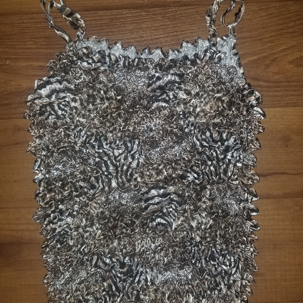 Animal Print Scrunchie Top
